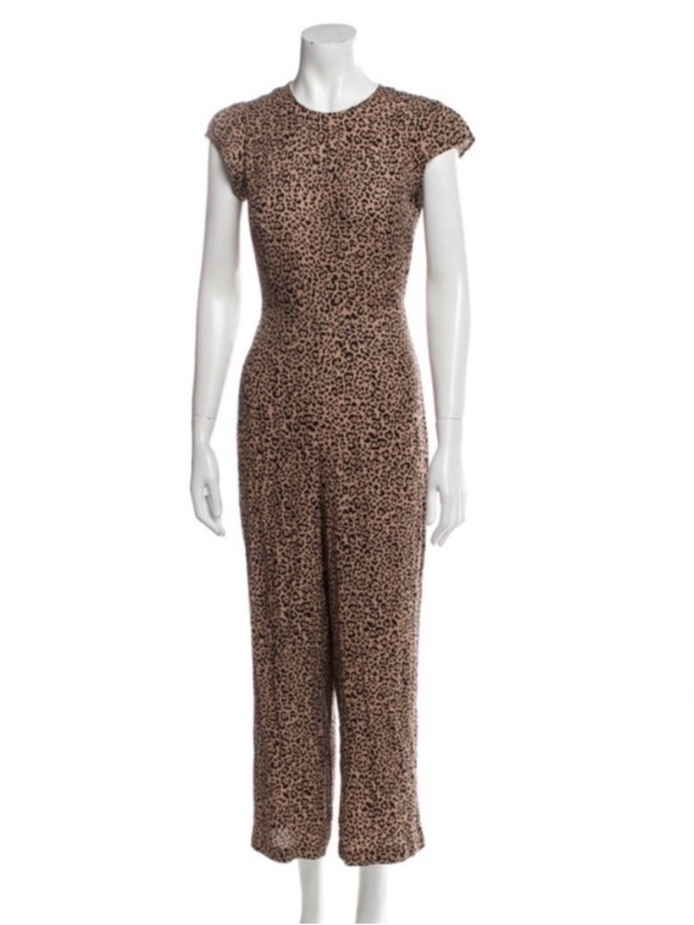 Reformation Mayer Wide-Leg Jumpsuit in cheetah - Picture 3 of 8